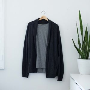 TOPMAN Cardigan in Charcoal